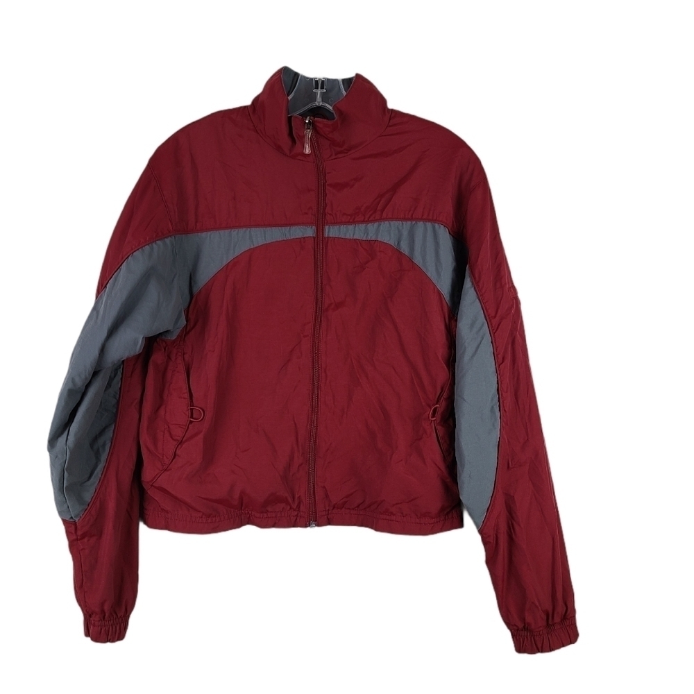 REEBOK Red and‎ Gray Windbreaker Med